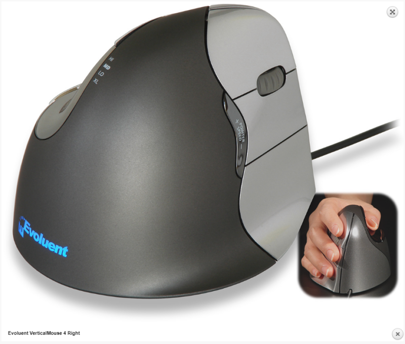 Evoluent VerticalMouse 4 Right עכבר ארגונומי אנכי ימין